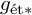 g Subscript ́ e t asterisk