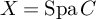 upper X equals backslash operatorname upper S p a upper C