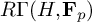 upper R upper Gamma left parenthesis upper H comma bold upper F Subscript p Baseline right parenthesis