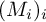 left parenthesis upper M Subscript i Baseline right parenthesis Subscript i