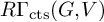 upper R upper Gamma Subscript c t s Baseline left parenthesis upper G comma upper V right parenthesis