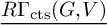 ModifyingBelow upper R upper Gamma Subscript c t s Baseline left parenthesis upper G comma upper V right parenthesis With ̲