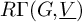 upper R upper Gamma left parenthesis upper G comma ModifyingBelow upper V With ̲ right parenthesis