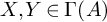 upper X comma upper Y element of upper Gamma left parenthesis upper A right parenthesis