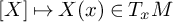 upper X right arrow from bar upper X left parenthesis x right parenthesis element of upper T Subscript x Baseline upper M
