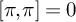 pi comma pi equals 0