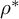 rho Superscript asterisk