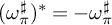 left parenthesis omega Subscript pi Superscript ♯ Baseline right parenthesis Superscript asterisk Baseline equals minus omega Subscript pi Superscript ♯