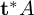t Superscript asterisk Baseline upper A