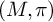 left parenthesis upper M comma pi right parenthesis