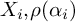 upper X Subscript i Baseline comma rho left parenthesis alpha Subscript i Baseline right parenthesis