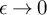 epsilon right arrow 0