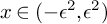 x element of left parenthesis minus epsilon squared comma epsilon squared right parenthesis