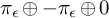 pi Subscript epsilon Baseline circled plus minus pi Subscript epsilon circled plus 0