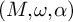 left parenthesis upper M comma omega comma alpha right parenthesis