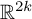 upper R Superscript 2 k