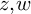 z comma w