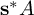 bold s Superscript asterisk Baseline upper A