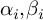 alpha Subscript i Baseline comma beta Subscript i Baseline