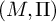 left parenthesis upper M comma upper Pi right parenthesis