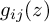 g Subscript i j Baseline left parenthesis z right parenthesis