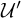 script upper U prime