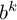 b Superscript k
