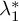 lamda 1 Superscript asterisk