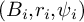 left parenthesis upper B Subscript i Baseline comma r Subscript i Baseline comma psi Subscript i Baseline right parenthesis
