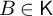 upper B element of sans serif upper K