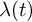 lamda left parenthesis t right parenthesis