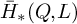 ModifyingAbove bar With bar upper H asterisk left parenthesis upper Q comma upper L right parenthesis