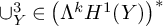 union Subscript upper Y Superscript 3 Baseline element of left parenthesis upper Lamda Superscript k Baseline upper H Superscript 1 Baseline left parenthesis upper Y right parenthesis right parenthesis Superscript asterisk