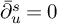 ModifyingAbove bar caret With bar partial differential u s equals 0