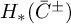 upper H Subscript asterisk Baseline left parenthesis ModifyingAbove caret With bar upper C plus or minus right parenthesis