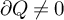partial differential upper Q not equals 0