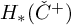 upper H Subscript asterisk Baseline left parenthesis ̌ upper C Superscript plus Baseline right parenthesis