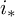 i Subscript asterisk