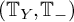 left parenthesis upper T Subscript upper Y Baseline comma upper T Subscript minus Baseline right parenthesis
