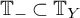 upper T Subscript minus Baseline subset of upper T Subscript upper Y