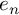 e Subscript n