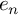 e Subscript n