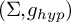 left parenthesis upper Sigma comma g Subscript h y p Baseline right parenthesis