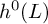 h Superscript 0 Baseline left parenthesis upper L right parenthesis