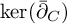 kernel left parenthesis ModifyingAbove bar With bar partial differential upper C right parenthesis
