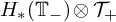 upper H Subscript asterisk Baseline left parenthesis upper T Subscript minus Baseline right parenthesis circled times upper T Subscript plus