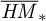 ModifyingAbove bar With bar upper H upper M asterisk