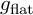 g Subscript f l a t