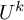 upper U Superscript k