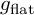 g Subscript f l a t